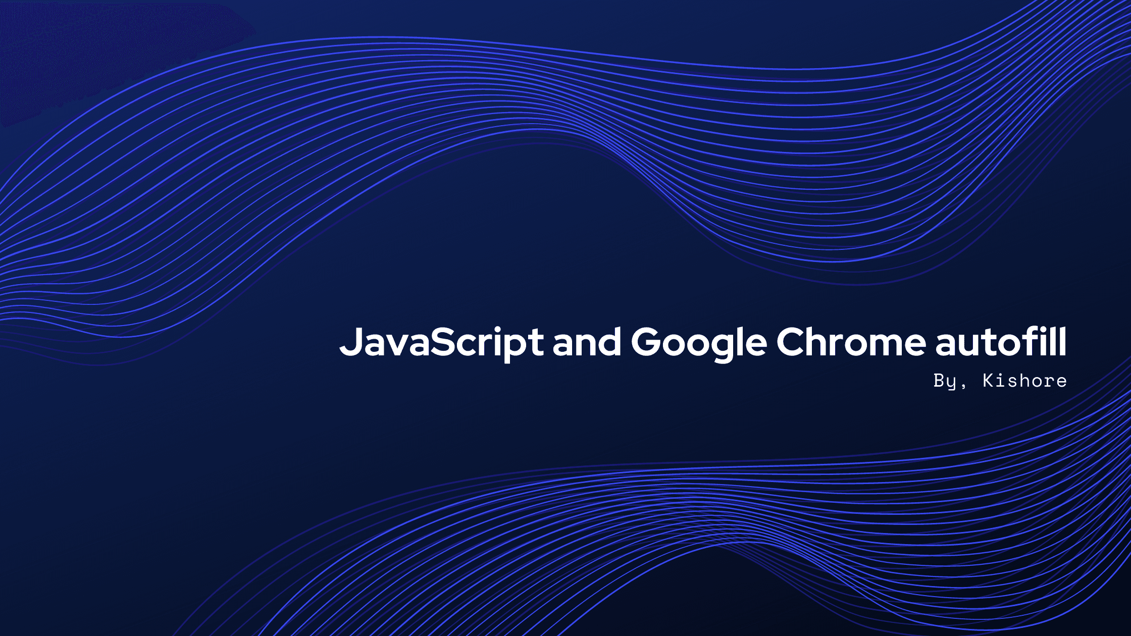 JavaScript and Google Chrome autofill
